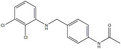 N-(4-{[(2,3-dichlorophenyl)amino]methyl}phenyl)acetamide 结构式