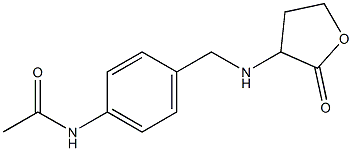 N-(4-{[(2-oxooxolan-3-yl)amino]methyl}phenyl)acetamide 结构式