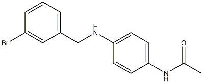 N-(4-{[(3-bromophenyl)methyl]amino}phenyl)acetamide 结构式