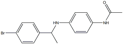 N-(4-{[1-(4-bromophenyl)ethyl]amino}phenyl)acetamide 结构式