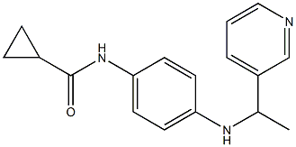 N-(4-{[1-(pyridin-3-yl)ethyl]amino}phenyl)cyclopropanecarboxamide 结构式