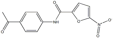 N-(4-acetylphenyl)-5-nitro-2-furamide 结构式