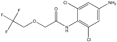 N-(4-amino-2,6-dichlorophenyl)-2-(2,2,2-trifluoroethoxy)acetamide 结构式