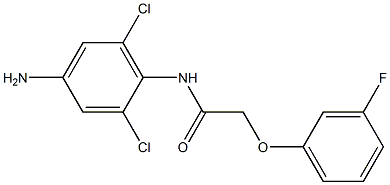 N-(4-amino-2,6-dichlorophenyl)-2-(3-fluorophenoxy)acetamide 结构式