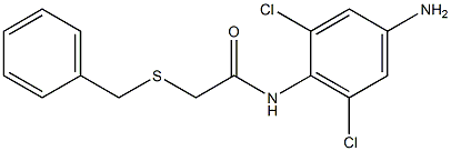 N-(4-amino-2,6-dichlorophenyl)-2-(benzylsulfanyl)acetamide 结构式