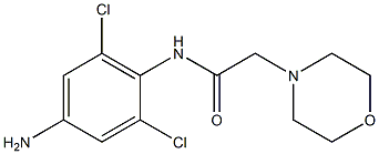 N-(4-amino-2,6-dichlorophenyl)-2-(morpholin-4-yl)acetamide 结构式