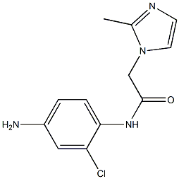 N-(4-amino-2-chlorophenyl)-2-(2-methyl-1H-imidazol-1-yl)acetamide 结构式