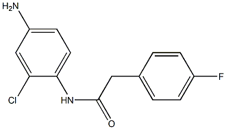 N-(4-amino-2-chlorophenyl)-2-(4-fluorophenyl)acetamide 结构式