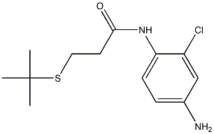 N-(4-amino-2-chlorophenyl)-3-(tert-butylsulfanyl)propanamide 结构式