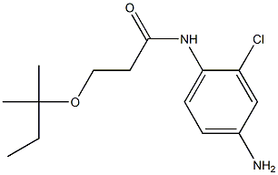 N-(4-amino-2-chlorophenyl)-3-[(2-methylbutan-2-yl)oxy]propanamide 结构式