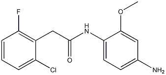 N-(4-amino-2-methoxyphenyl)-2-(2-chloro-6-fluorophenyl)acetamide 结构式