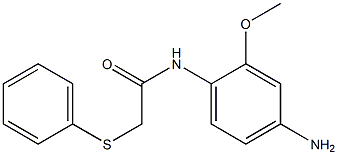 N-(4-amino-2-methoxyphenyl)-2-(phenylsulfanyl)acetamide 结构式