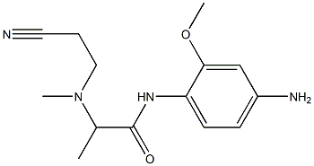 N-(4-amino-2-methoxyphenyl)-2-[(2-cyanoethyl)(methyl)amino]propanamide 结构式