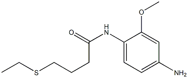 N-(4-amino-2-methoxyphenyl)-4-(ethylsulfanyl)butanamide 结构式