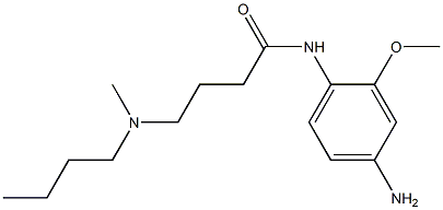 N-(4-amino-2-methoxyphenyl)-4-[butyl(methyl)amino]butanamide 结构式