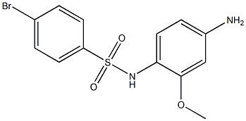 N-(4-amino-2-methoxyphenyl)-4-bromobenzene-1-sulfonamide 结构式