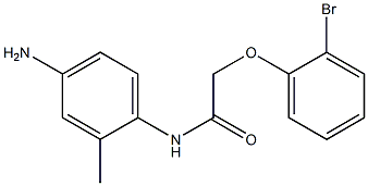 N-(4-amino-2-methylphenyl)-2-(2-bromophenoxy)acetamide 结构式