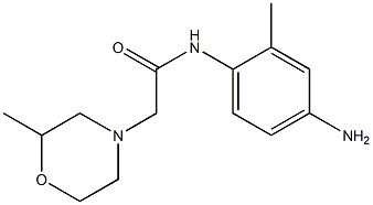 N-(4-amino-2-methylphenyl)-2-(2-methylmorpholin-4-yl)acetamide 结构式