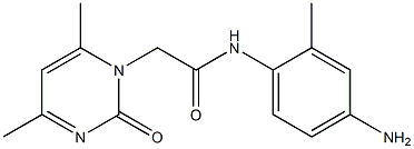 N-(4-amino-2-methylphenyl)-2-(4,6-dimethyl-2-oxopyrimidin-1(2H)-yl)acetamide 结构式