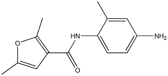 N-(4-amino-2-methylphenyl)-2,5-dimethyl-3-furamide 结构式