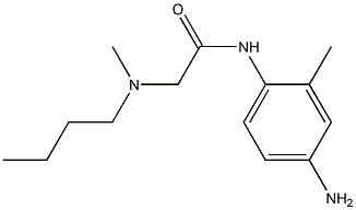 N-(4-amino-2-methylphenyl)-2-[butyl(methyl)amino]acetamide 结构式