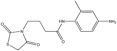 N-(4-amino-2-methylphenyl)-4-(2,4-dioxo-1,3-thiazolidin-3-yl)butanamide 结构式