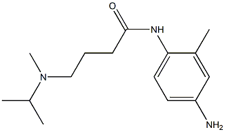 N-(4-amino-2-methylphenyl)-4-[isopropyl(methyl)amino]butanamide 结构式