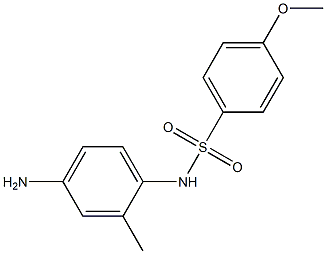 N-(4-amino-2-methylphenyl)-4-methoxybenzene-1-sulfonamide 结构式