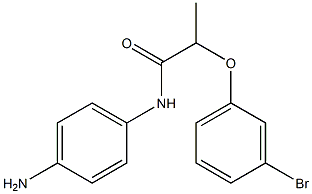 N-(4-aminophenyl)-2-(3-bromophenoxy)propanamide 结构式