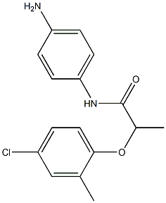 N-(4-aminophenyl)-2-(4-chloro-2-methylphenoxy)propanamide 结构式