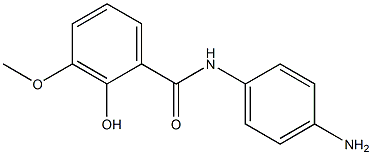 N-(4-aminophenyl)-2-hydroxy-3-methoxybenzamide 结构式