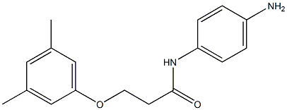 N-(4-aminophenyl)-3-(3,5-dimethylphenoxy)propanamide 结构式