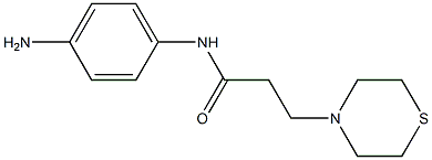 N-(4-aminophenyl)-3-(thiomorpholin-4-yl)propanamide 结构式