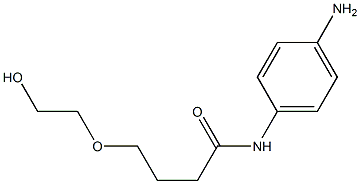 N-(4-aminophenyl)-4-(2-hydroxyethoxy)butanamide 结构式