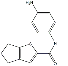 N-(4-aminophenyl)-N-methyl-4H,5H,6H-cyclopenta[b]thiophene-2-carboxamide 结构式