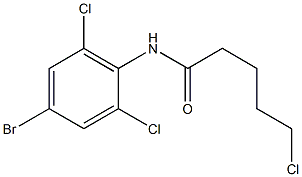 N-(4-bromo-2,6-dichlorophenyl)-5-chloropentanamide 结构式