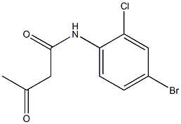 N-(4-bromo-2-chlorophenyl)-3-oxobutanamide 结构式