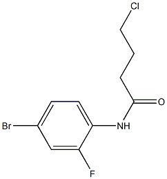 N-(4-bromo-2-fluorophenyl)-4-chlorobutanamide 结构式