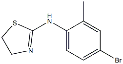 N-(4-bromo-2-methylphenyl)-4,5-dihydro-1,3-thiazol-2-amine 结构式