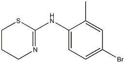 N-(4-bromo-2-methylphenyl)-5,6-dihydro-4H-1,3-thiazin-2-amine 结构式