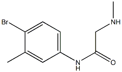 N-(4-bromo-3-methylphenyl)-2-(methylamino)acetamide 结构式