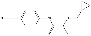 N-(4-cyanophenyl)-2-(cyclopropylmethoxy)propanamide 结构式