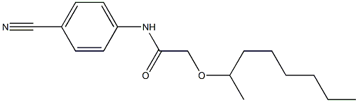 N-(4-cyanophenyl)-2-(octan-2-yloxy)acetamide 结构式