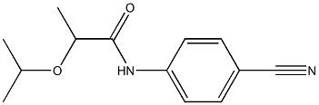 N-(4-cyanophenyl)-2-(propan-2-yloxy)propanamide 结构式