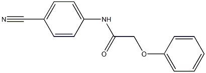 N-(4-cyanophenyl)-2-phenoxyacetamide 结构式