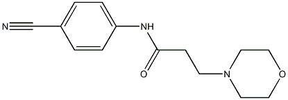 N-(4-cyanophenyl)-3-(morpholin-4-yl)propanamide 结构式