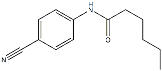 N-(4-cyanophenyl)hexanamide 结构式