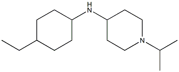 N-(4-ethylcyclohexyl)-1-(propan-2-yl)piperidin-4-amine 结构式