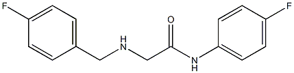 N-(4-fluorophenyl)-2-{[(4-fluorophenyl)methyl]amino}acetamide 结构式