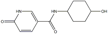 N-(4-hydroxycyclohexyl)-6-oxo-1,6-dihydropyridine-3-carboxamide 结构式